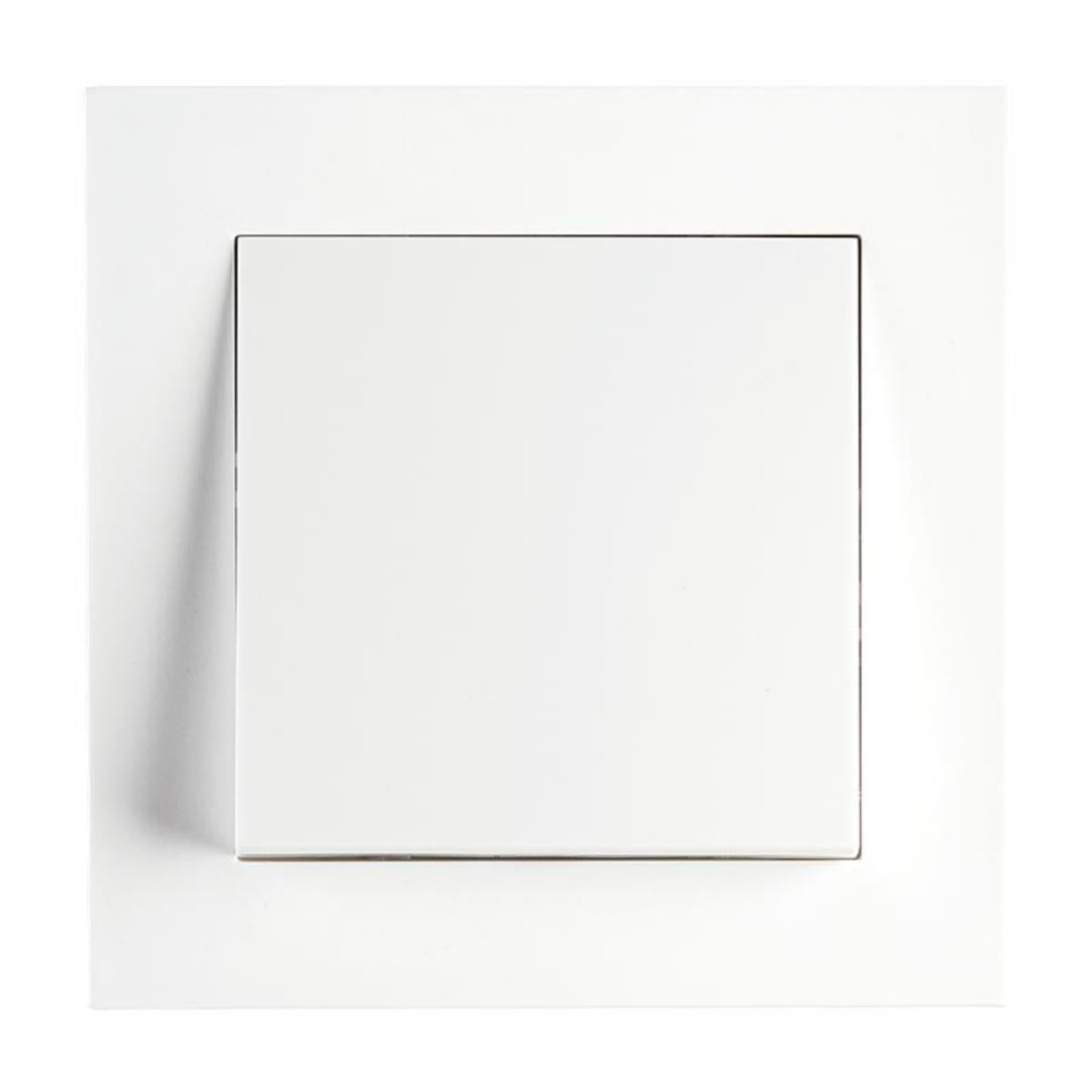 SG Install 1-polet Bryter 16A – Hvit, innfelt