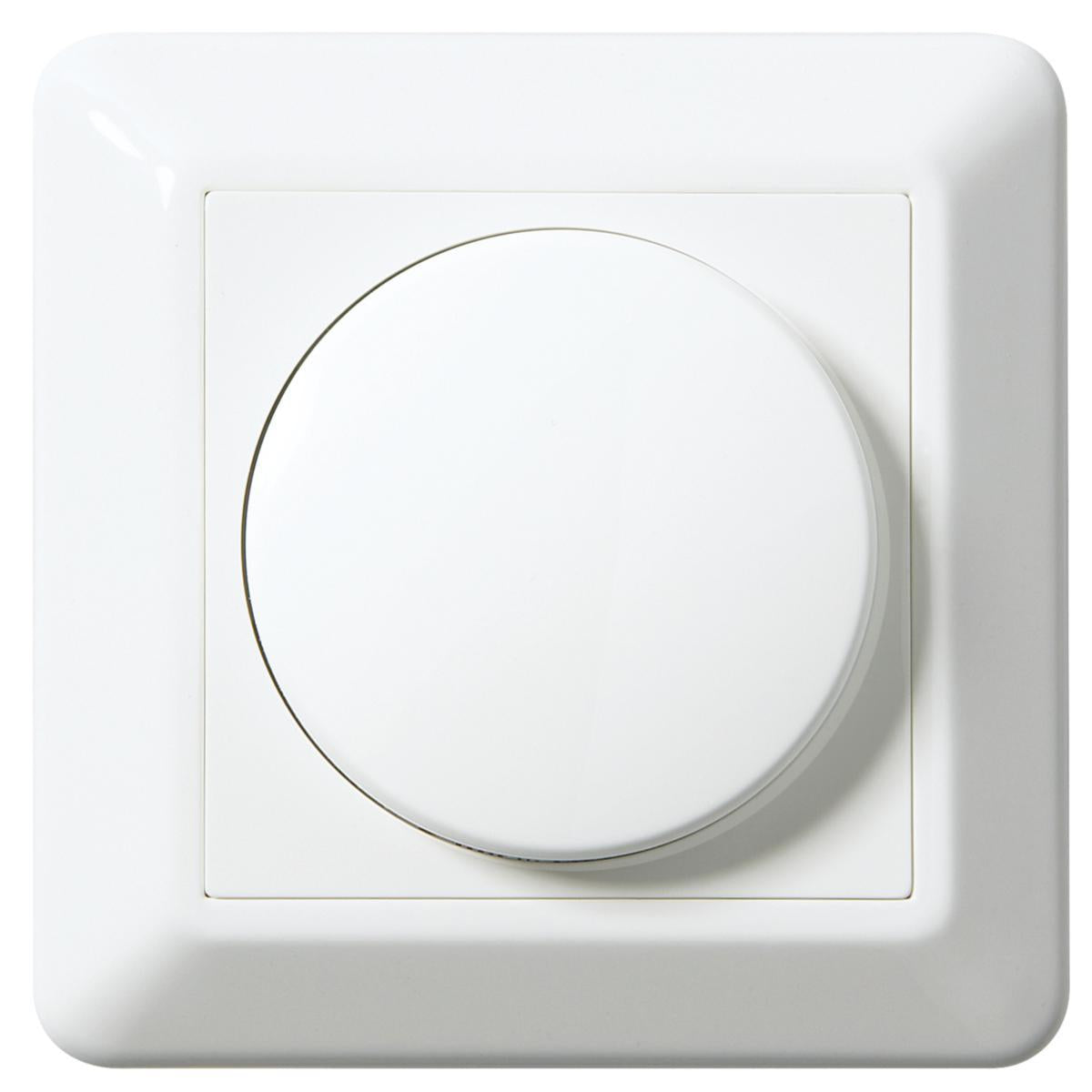 ELKO RS16 1–10V Dimmer – Hvit, effektregulator for LED og elektroniske forkoblinger