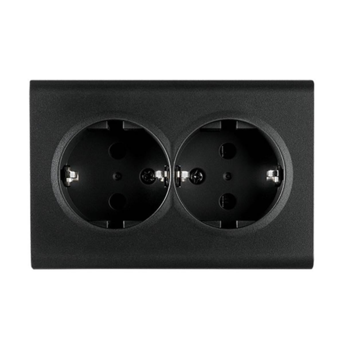 Stikk Sg® Påvegg Dobbel M/J Sort
