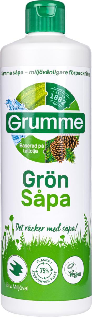 Grumme Såpa Grønnsåpe 750 ml – allsidig rengjøring for gulv og overflater