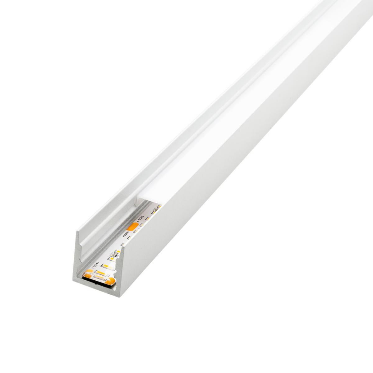 SG StripLine Utenpåliggende Profil Soft 1,8 m Hvit