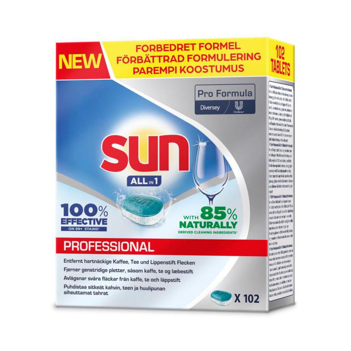 Maskinoppvaskmiddel SUN All in 1 - 102 stk tabletter