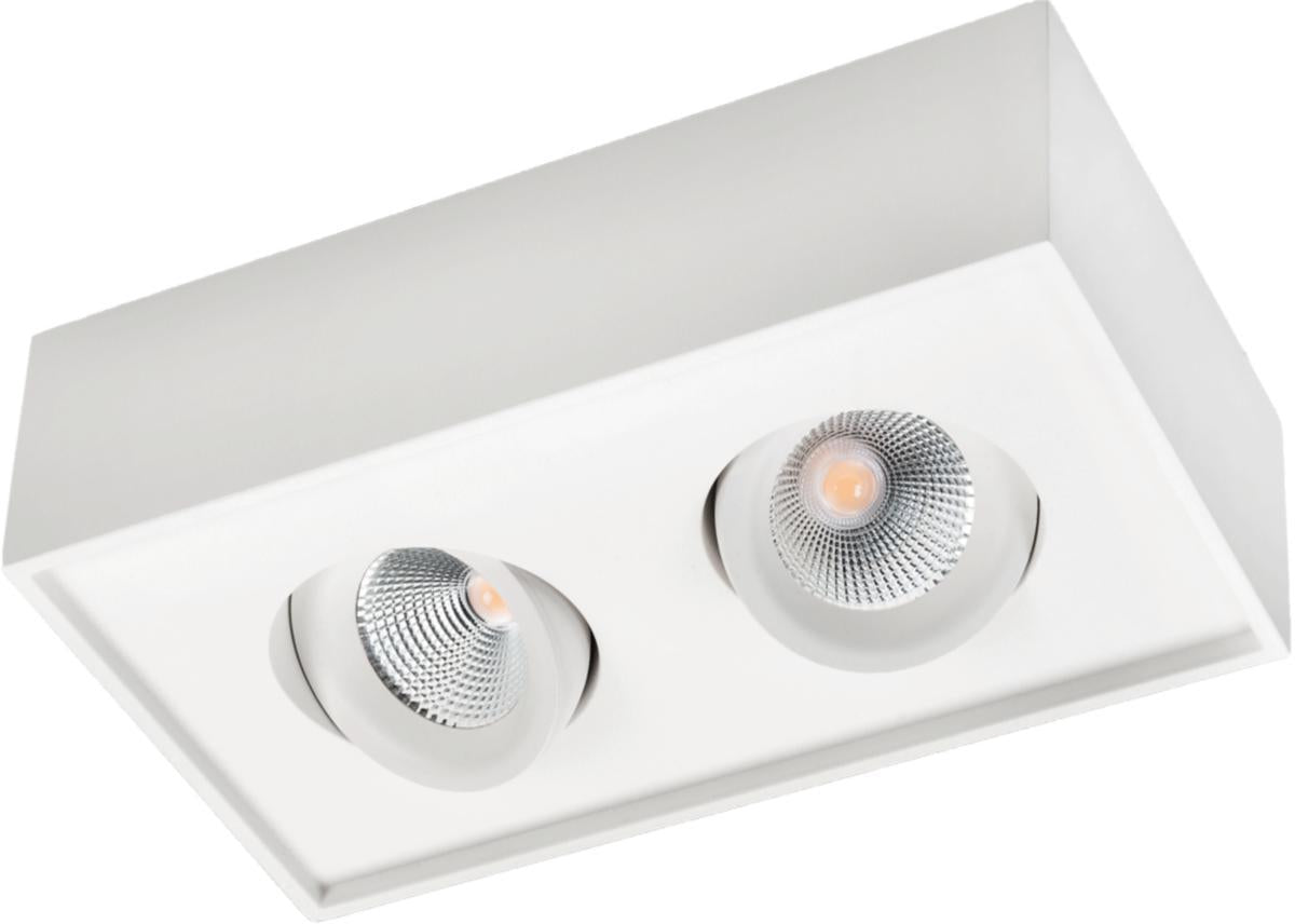Downlight Sg® Påbygget CUBE LUX 2700K Hvit 2x