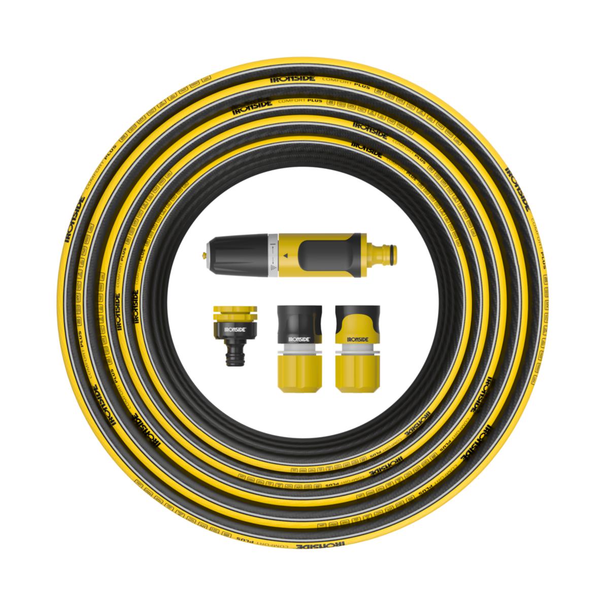 Hageslangesett Ironside Comfort+ 20 meter
