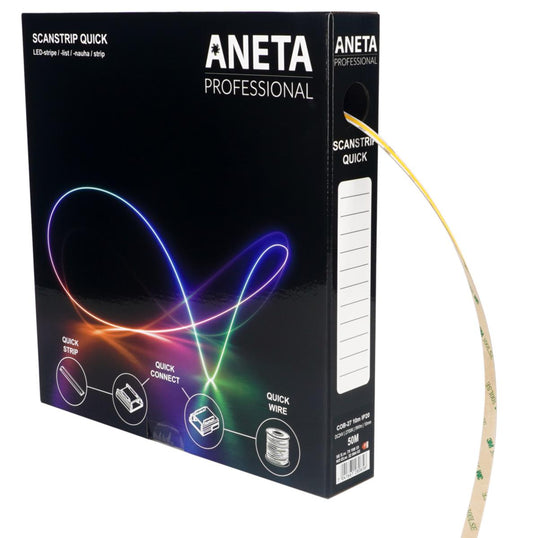 LED Stripe Aneta Scanstrip Quick COB 3000K 50m/rull