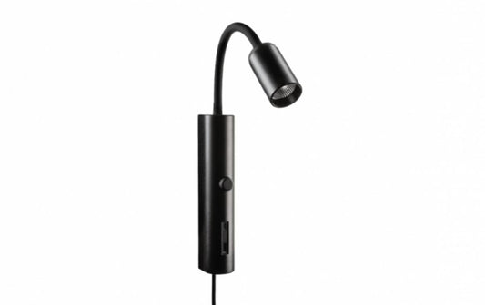 Spotlight Sg® TUBE WALL med USB og Dimming 2700K Sort
