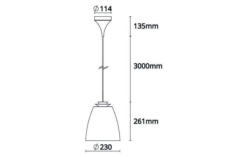 Pendelarmatur Sg® Bell Midi Sort/gull