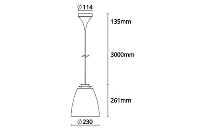 Pendelarmatur Sg® Bell Midi Sort/gull