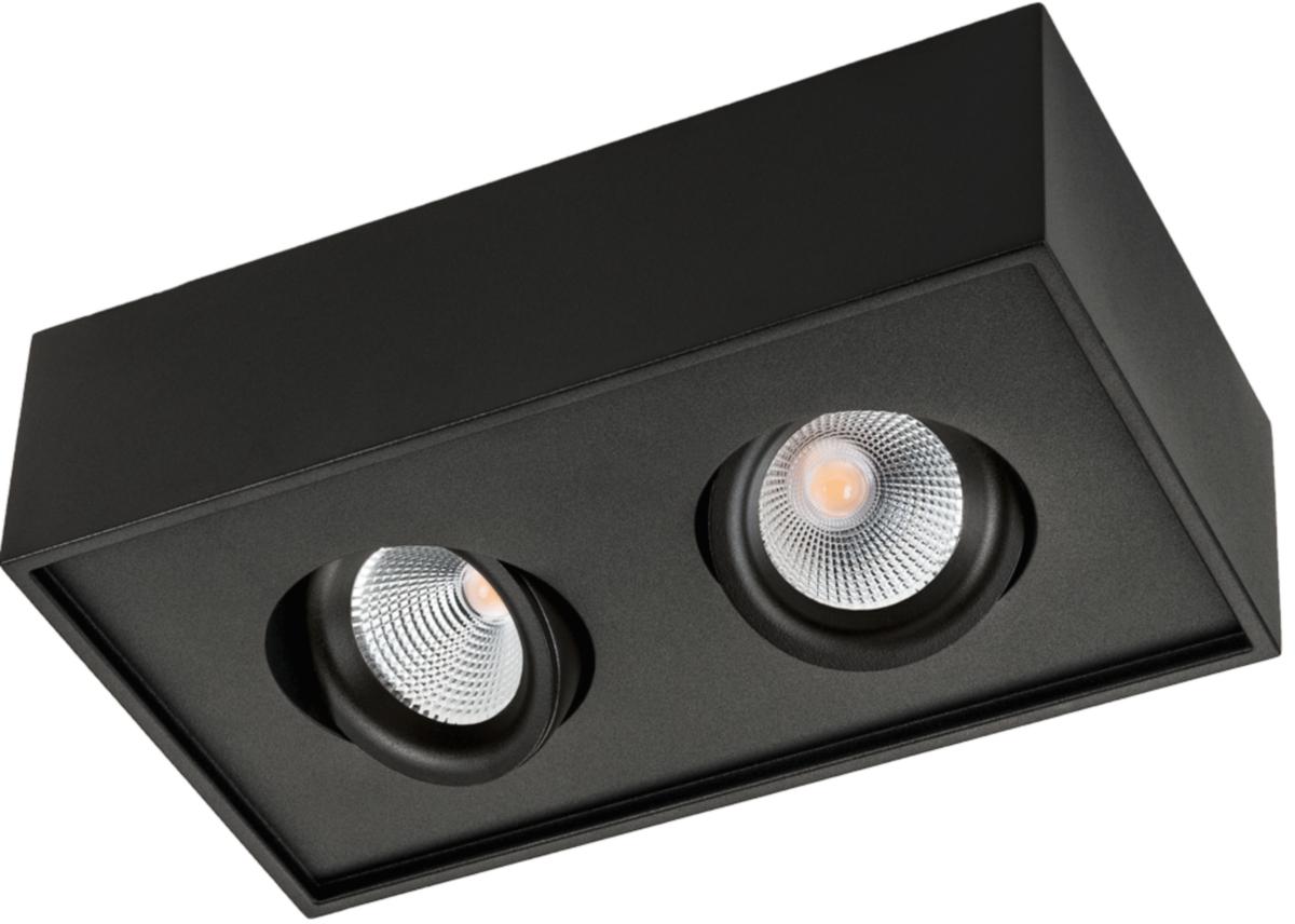 Downlight Sg® Påbygget CUBE LUX 2700K Sort 2x