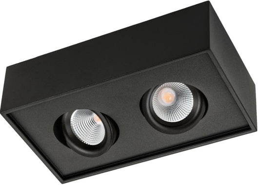Downlight Sg® Påbygget CUBE LUX 2700K Sort 2x