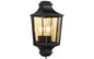 Veggarmatur Sg® Hamlet røkfarget glass 4W LED Sort