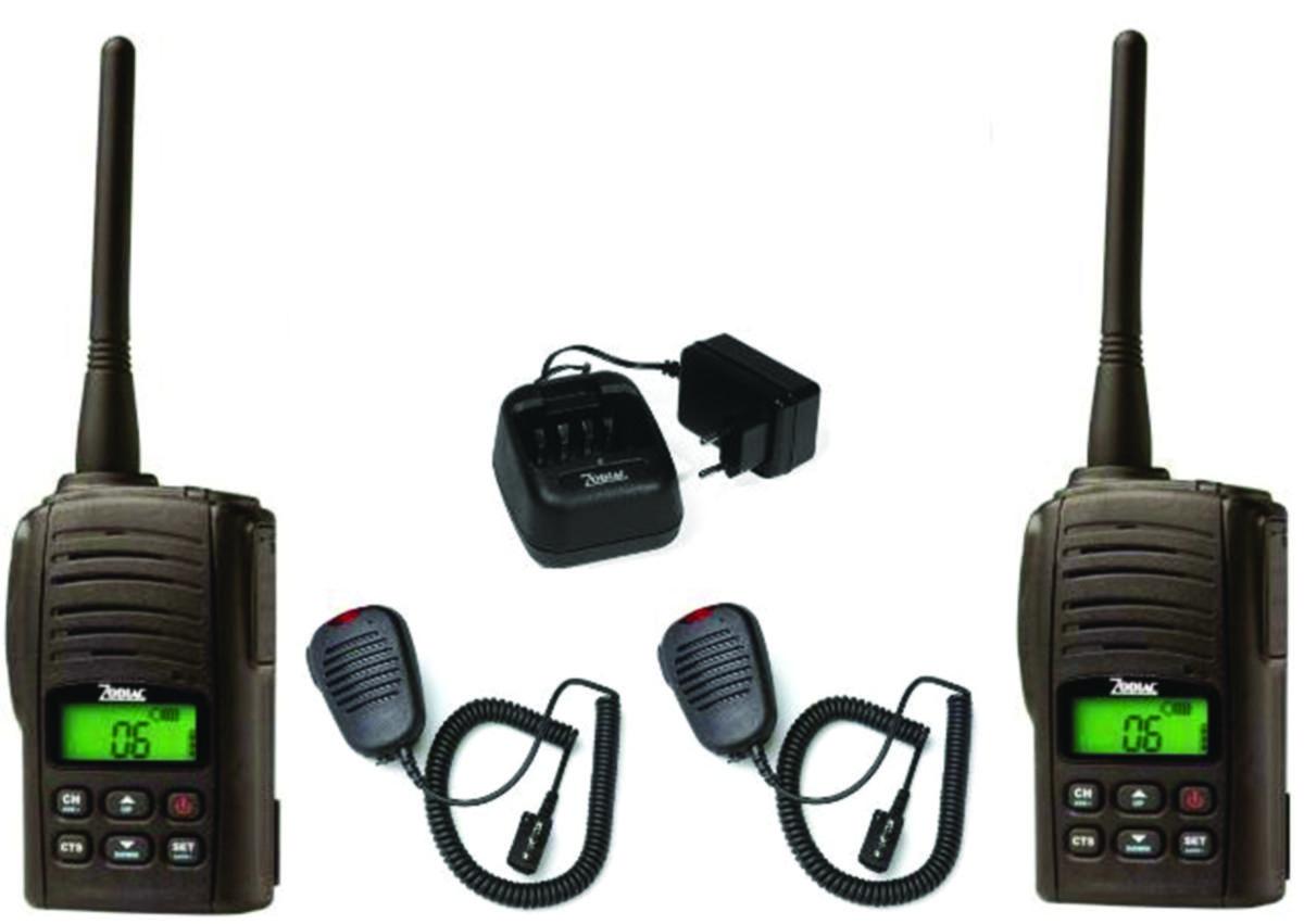 Komradiopakke Zodiac 2Xradio 2Xxmonofon lader