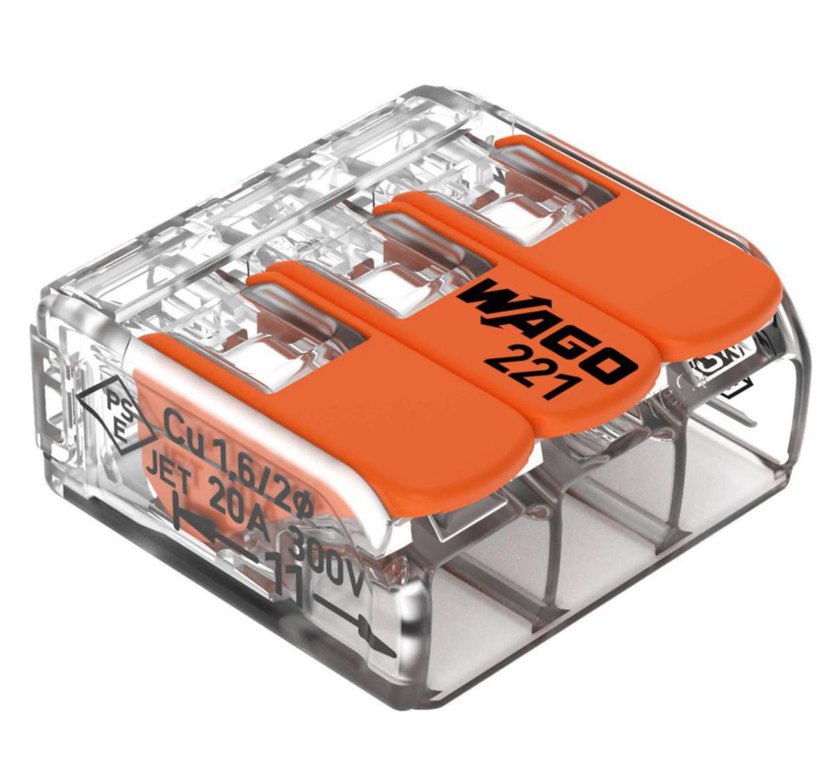 WAGO 3'er 0.14-4mm2 50 stk
