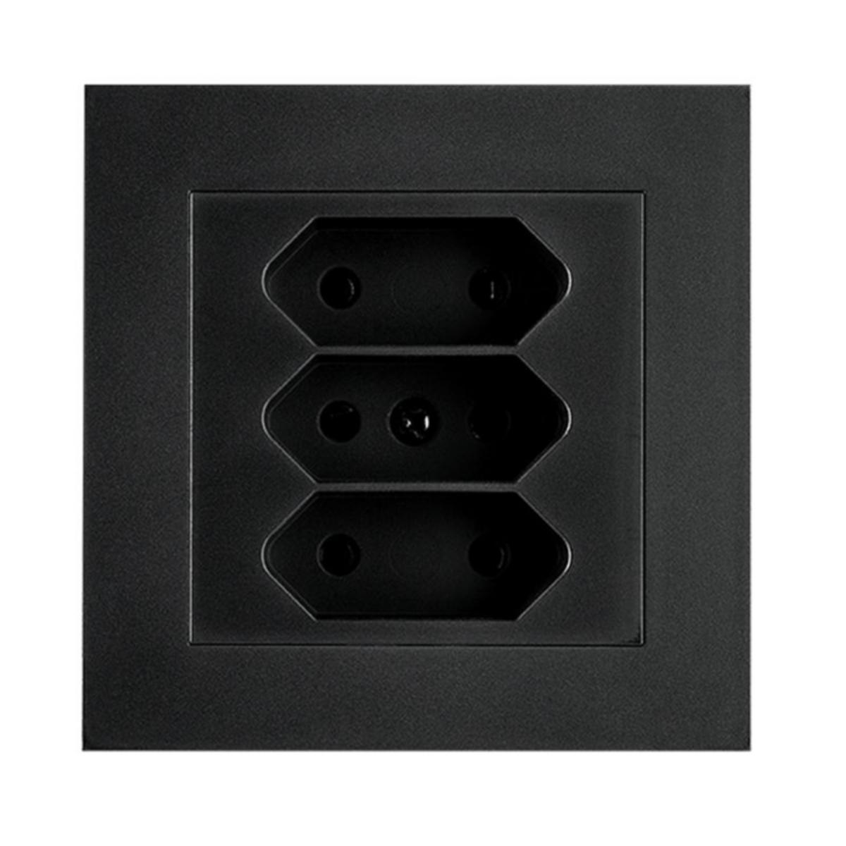 Stikk Sg® Innfelt Euro 3-veis Sort
