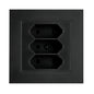 Stikk Sg® Innfelt Euro 3-veis Sort