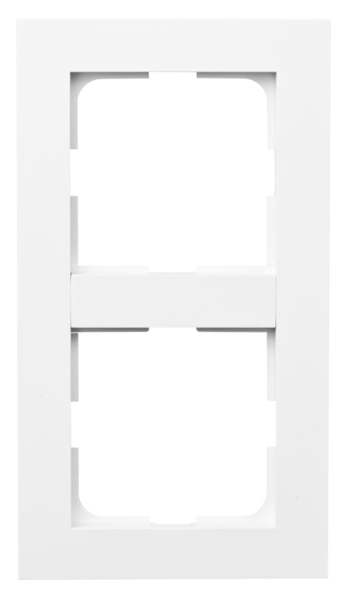 Kombinasjonsrammer Elko Plus 2-hull Hvit