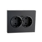 Stikk Sg® Innfelt Dobbel m/j USB-C Sort