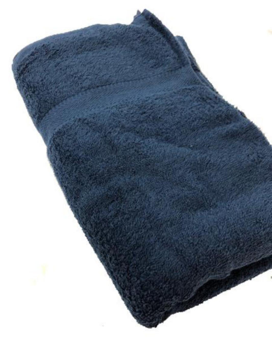 Håndkle i frotté 90 × 150 cm – Blå, 100 % bomull