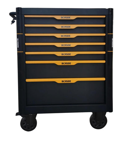 Ironside PRO Verktøyvogn 7 Skuffer 600 kg Svart/Gul