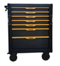 Ironside PRO Verktøyvogn 7 Skuffer 600 kg Svart/Gul